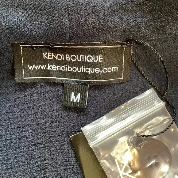 KENDI BOUTIQUE Navy Double Breasted Blazer Dress Size M - Picture 10 of 16